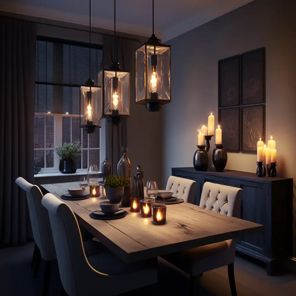 De invloed van kleur en materiaal op het effect van eettafellampen